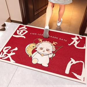 Budis Ковер 100х120 см для прихожей в стиле китайского нового года, непроскальзывающий, пылеотталкивающий, настраиваемый