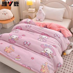 Yalu Детское одеяло 100х120 см, молочный вельвет, утеплитель 750 г, общий вес 1250 г