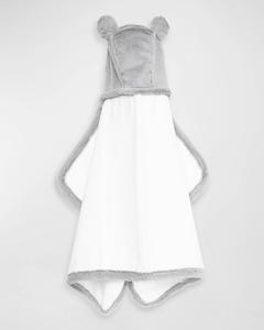 Роскошное полотенце с капюшоном Little Giraffe, цвет Silver