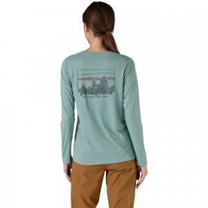 Женская футболка с длинными рукавами Capilene Cool Daily Graphic Patagonia, 73 Skyline Thermal Blue X-Dye