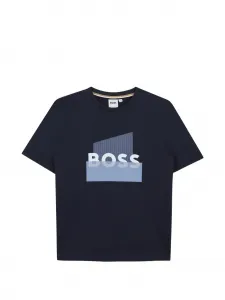 Футболка с графичным принтом Boss Kidswear, синий