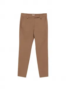 Брюки из твила Brunello Cucinelli, коричневый