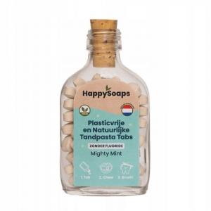 Био-зубная паста в таблетках Happysoaps Tandpasta Tabs 62 шт. без фтора