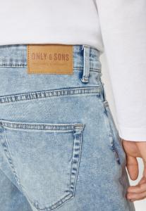 Джинсы прямого кроя Only, светло-синий деним Onsweft Regular