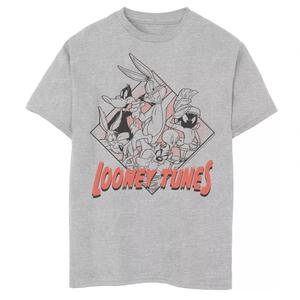 Футболка с контурным рисунком для мальчиков 8–20 лет Looney Tunes Group Shot Licensed Character
