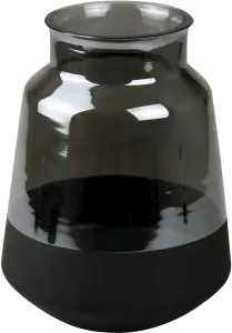 Настольная ваза AM Design "ваза для цветов из стекла", (1 шт.), декоративная ваза, высота ок Высота: 21 см, Ø 15 см, черный