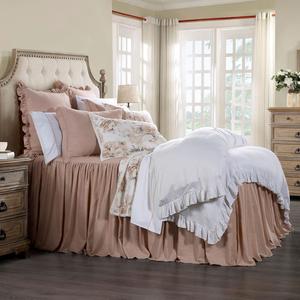 H HIEND ACCENTS Комплект постельного белья HiEnd Accents Luna в стиле шебби-шик Blush