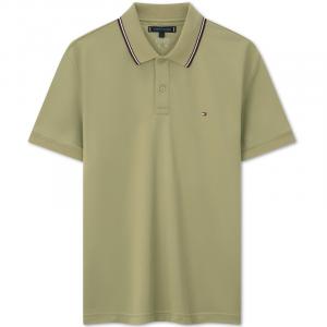 Мужская поло Tommy Hilfiger, серо-зеленый