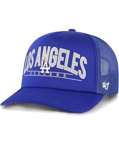 Мужская кепка Snapback Royal Los Angeles Dodgers Backhaul из пеноматериала '47 Brand