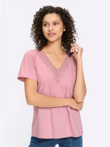 Рубашка с короткими рукавами цвета гортензии Heine