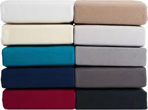 Простыня на резинке из микрофибры - серая - 180x200 - 200x220 см для водяной кровати / кровати с пружинным блоком / большого размера Arle-Living