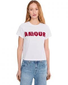 Женская блузка Sanctuary Embellished Tee, White W/ Cherry Lacquer