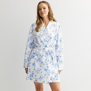 Женский стеганый вязаный халат с запахом Croft & Barrow, Wings Of Serenity