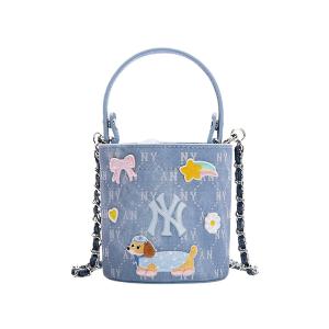 MLB Сосиски Пу Сумка кроссбоди медуза пузырь унисекс разноцветная, Milk Blue Dachshund, Box Included