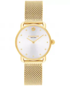 Женские часы-браслет Elliot с позолоченным корпусом из нержавеющей стали, 28 мм COACH