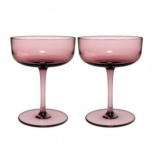 Набор тарелок для шампанского/десертных тарелок Like Glass Grape, 2 предмета like. by Villeroy & Boch, фиолетовый