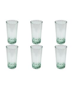 Набор из 6 простых бокалов для коктейля "Double Old Fashioned" с волнистым краем Abode Homewares, прозрачный