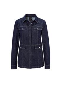 Короткий размер: джинсовая куртка со спортивными деталями. Goldner, синий