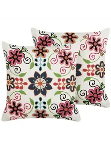 Декоративная подушка Beliani 2er Set Deko BAHRAICH, цвет bunt/weiß/grün