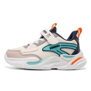 Нескользящие и износостойкие, легкие, амортизирующие, низкие детские кроссовки для повседневной носки BOBDOG, оранжевый/синий