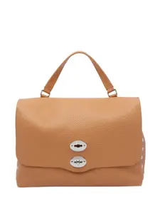 Средняя кожаная сумка-тоут Postina Zanellato, коричневый