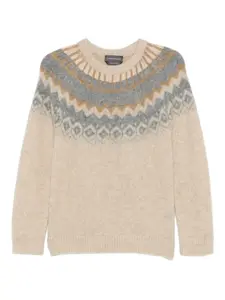 Свитер с узором Lorena Antoniazzi, нейтральный