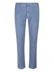 Льняные брюки JACOB COHEN, синий