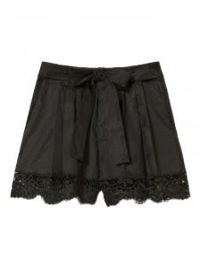 Шорты из эластичного хлопка TWINSET, черный