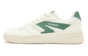 QIAODAN Кроссовки для скейтбординга, увеличивающие рост, износостойкие, легкие, нескользящие, бежево-зеленые, мужские