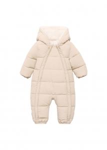Комбинезон MANGO KIDS, бежевый