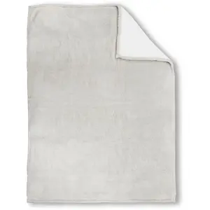 Покрывало Tagesdecke Sherpa уютное одеяло, очень мягкое и теплое двустороннее шерпа-одеяло Biberna, Offwhite