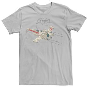 Мужская футболка X-Wing Are We There Yet Star Wars