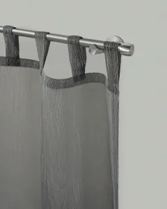 Карниз для штор GARESA "KAPPE", 1 направляющая, желаемая длина, комплект для штор, выдвижной, колпачок, имитация нержавеющей стали, без колец 200 см, Ø16мм, цвет edelstahlfarben