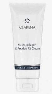 Clarena Microcollagen & Peptide P3 Cream, крем с микроколлагеном и пептидами с антивозрастным эффектом 200 мл
