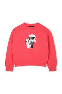 Детская толстовка Karl Lagerfeld, розовый