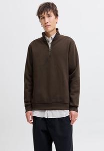Толстовка Jack & Jones JJEBRADLEY HALF ZIP, Delicioso/Dark Brown