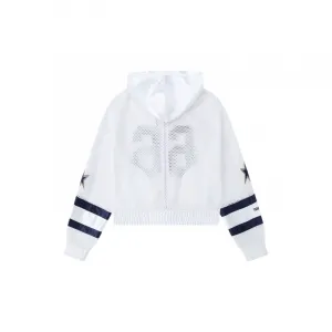 Куртка женская Hooded Moderate Soft Shell Mitchell Ness, белый (with free shopping bag)