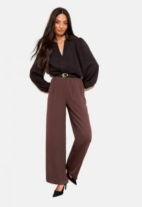 Блуза Friends Like These REGULAR FIT-LONG SLEEVE PLEAT FRONT DETAIL , Black