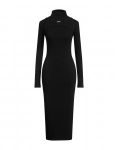 Платье миди Off-White, черный