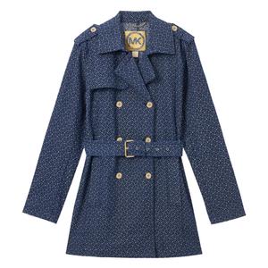 Тренч FW24 женский MICHAEL KORS, темно-синий
