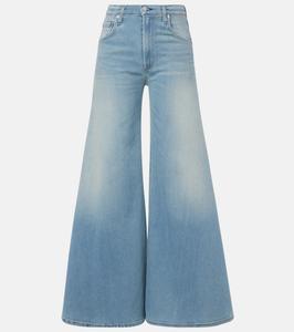 Джинсы Amari с высокой посадкой и широкими штанинами Citizens of Humanity, Malva