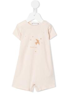 Bonpoint ромпер с графичным принтом, нейтральный цвет
