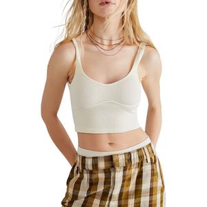 Мэг бесшовный укороченный топ Free People, белый