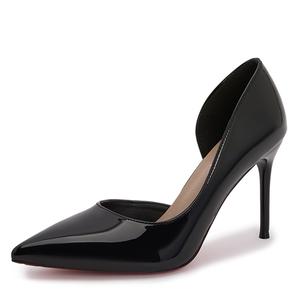 WECKER Тонкие каблуки на шпильке женские черные 10 см, цвет Black 1 0CM