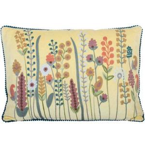 Декоративная подушка Casa Moro Santa mit Bommeln, 48x13x30 см, желтый