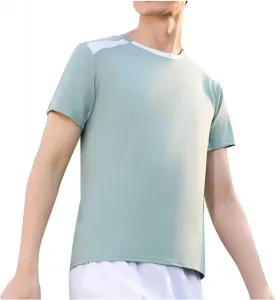 Мужская футболка с коротким рукавом летняя однотонная