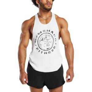 Легаси Стрингер Топ Мужской Белый GYMSHARK