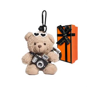 Камера медведь рюкзак брелок плюшевая кукла подвеска высота 11см Julebaby