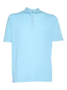 Хлопковая рубашка-поло Filippo De Laurentiis, синий