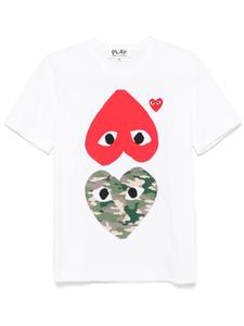Футболка с принтом Comme Des Garçons Play, белый